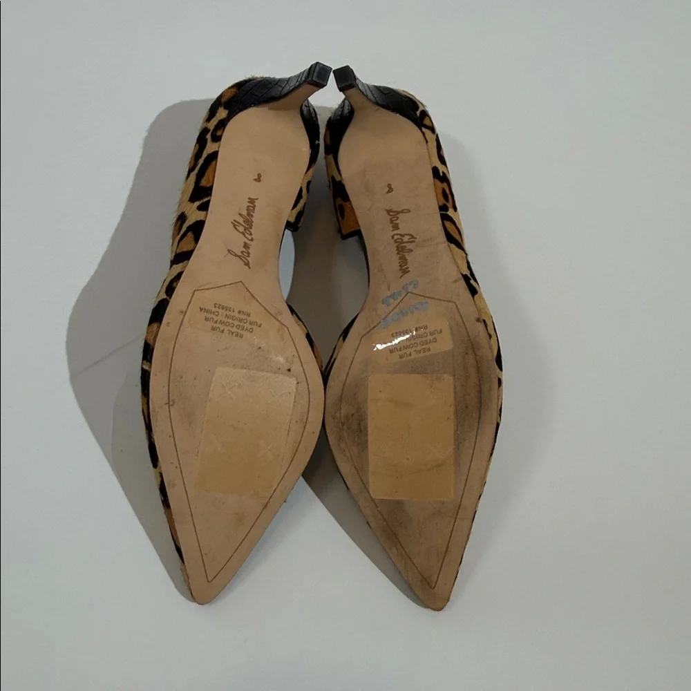 Sam Edelman Heels Size 8 Leopard Print EUC